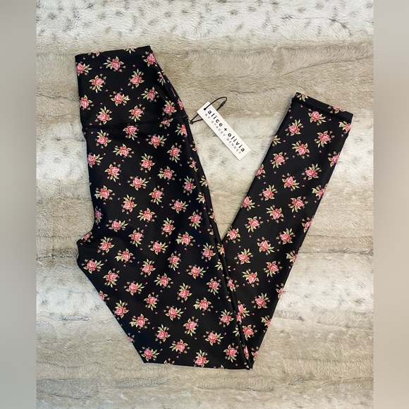 NWT💕ALICE + OLIVIA Aaron High-Rise Leggings Size XS - Picture 9 of 14